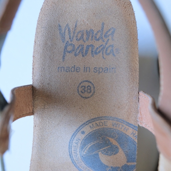 Wanda Panda Genuine Leather Sandals, Size 38 *Made in Spain - Picture 9 of 9